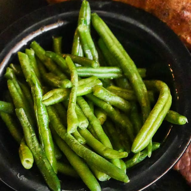 Steamed Green Beans.