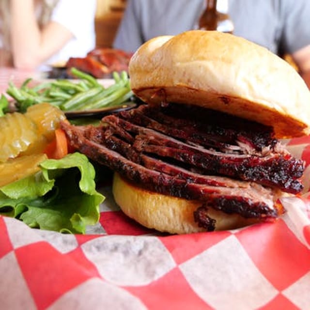 Beef Brisket Sandwich.
