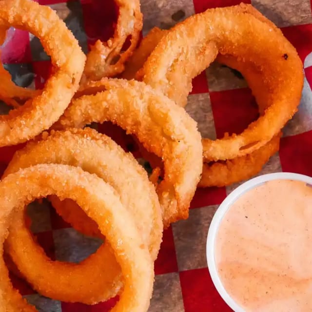 Beer-Battered Onion Rings.